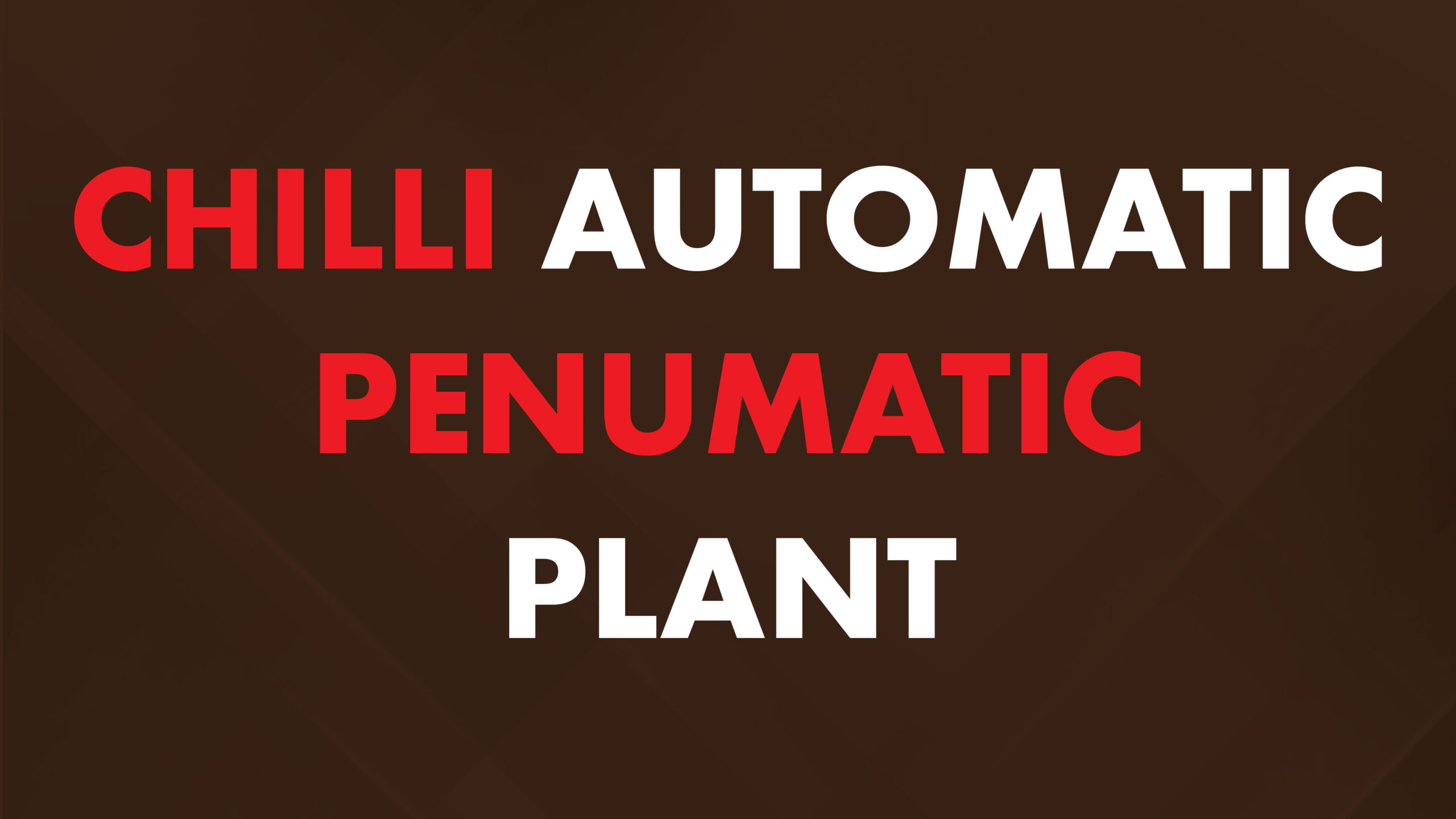 Chilli Automatic Pneumatic Plant